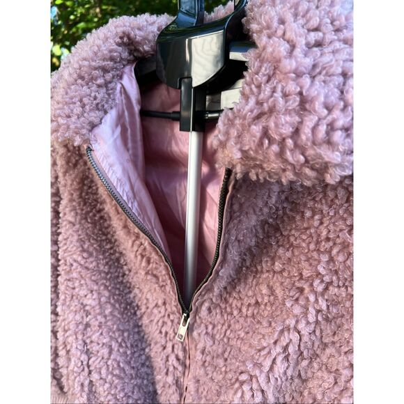 Mustard Seed Bomber Jacket Mauve Shag - Picture 2 of 4
